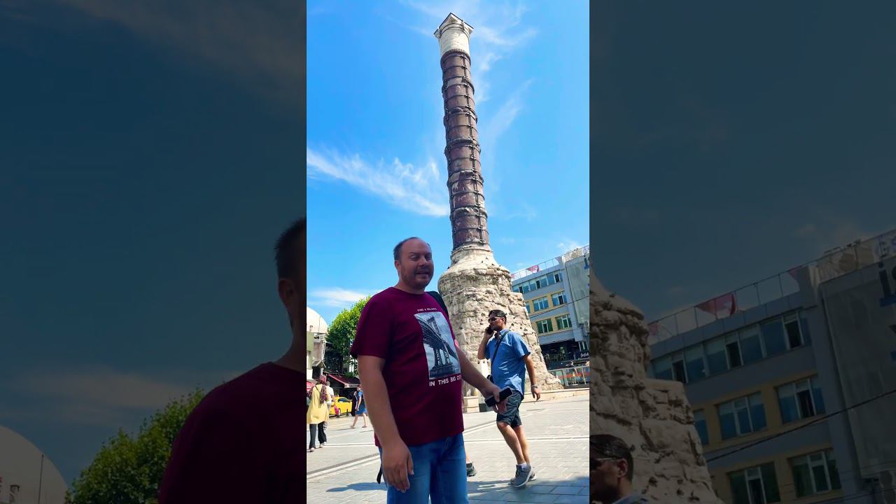 Константинополь, Чемберлиташ. Колонна Константина. #чемберлиташ #стамбул #константинополь смотреть онлайн