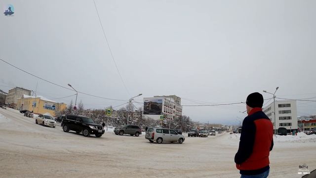 Магадан после снегопада ⛄ Прогулка на велосипеде ?♀️ по центральным улицам 2020г. на Фетбайке -15C смотреть онлайн