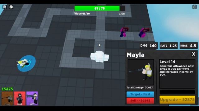 Full game of getting the "All For One, And Only One" badge | Arena:Tower Defense смотреть онлайн