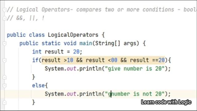 Java Programming Tutorial -15| Logical operators in Java with coding examples clearly explanation смотреть онлайн