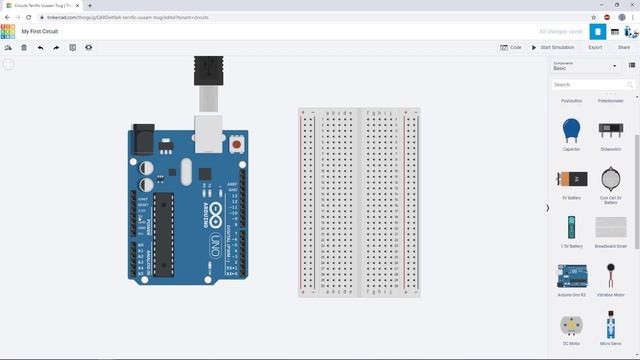 Tinkercad + Arduino Lesson 1: Create Your First Circuit смотреть онлайн