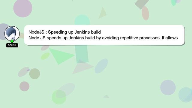 NodeJS : Speeding up Jenkins build смотреть онлайн