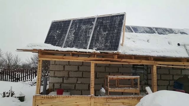 Солнечные панели зимой без солнца. Сколько выдают? смотреть онлайн
