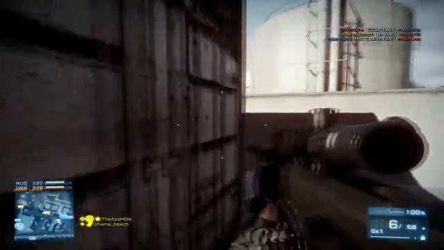 Battlefield 3 - Lucky Shots on Kharg TDM смотреть онлайн
