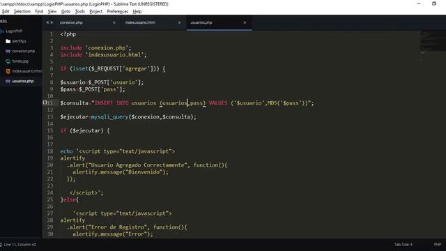 Login php y mysql basico смотреть онлайн