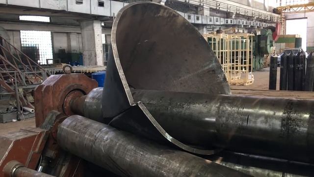 Вальцовка конусной обечайки ЛИСмет смотреть онлайн