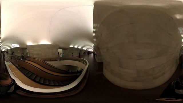 Тверская. Московское Метро. 4К 360 VR Video. Moscow Subway. смотреть онлайн