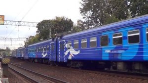 Электропоезд ЭД4М-0316 "Рэкс" платформа Фрезер