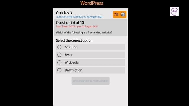 Wordpress quiz 3 batch 10 | digiskills wordpress quiz 3 solved batch 10 смотреть онлайн