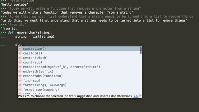 How to remove a specific character from a String in Python смотреть онлайн