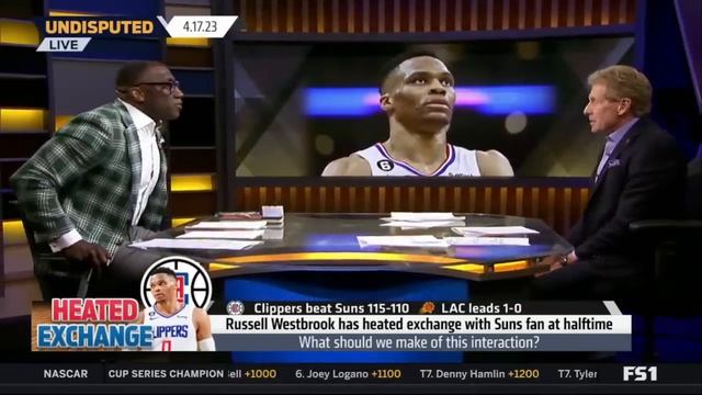 UNDISPUTED | Skip and Shannon react Westbrook has heated exchange with Suns fan at halftime смотреть онлайн
