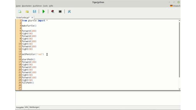 07 Flächen ausfüllen mit der Turtle - Python mit TigerJython смотреть онлайн