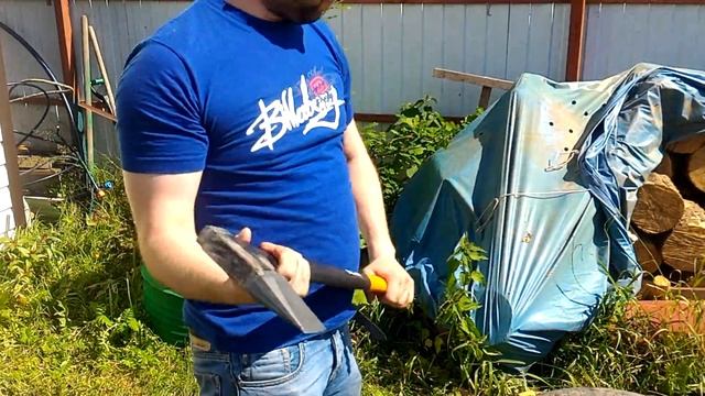 Топор колун fiskars x25 колка дров в покрышках смотреть онлайн