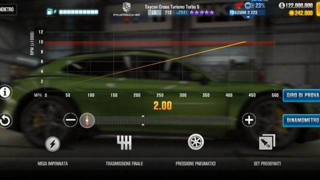 CSR2 Porsche Taycan Cross Turismo Turbo S Fastest Tune & Shift Pattern