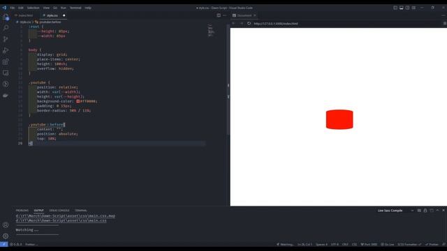 How to Create a YouTube Logo with HTML and CSS смотреть онлайн