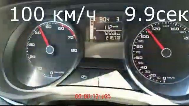 Разгон Seat ibiZa 1.2 турбо 0-100-160 смотреть онлайн