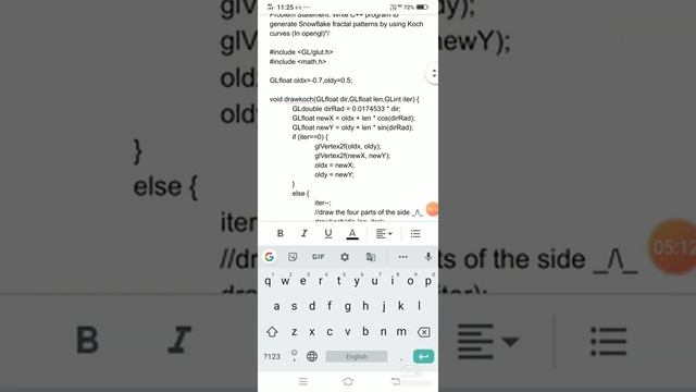 OpenGL(Snowflake Koch Curve Practical) смотреть онлайн