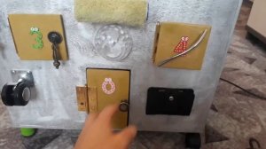 Бизиборд своими руками/ Бизидом/ Развивающий дом для Сына на год!