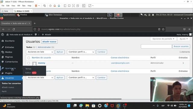 4.4 Experiment 11-6 WORDPRESS en Debian 11 смотреть онлайн