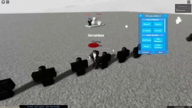 Roblox ServerSide Script Showcase SS Gui смотреть онлайн
