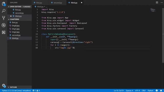 How to make Image Gallery with kivy Framework [EN.] смотреть онлайн