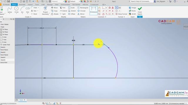 Inventor 2020 Tutorial #166 | 3D Surface loft feature | cadcam tutorial смотреть онлайн