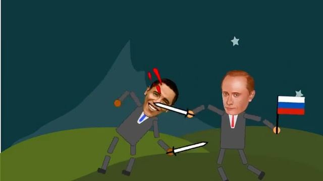 Рисуем мультфильмы 2 про "Россия VZ Америка" смотреть онлайн