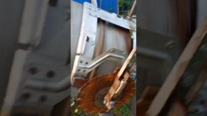 бетономешалка из стиральной машины и столитровой советской бочки