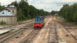 Тепловоз ЧМЭ3-5371 на ст. Лийва / CME3-5371 at Liiva station