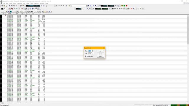 Cakewalk Pro Audio 9 - V11 * Setting Midi Volume Levels *