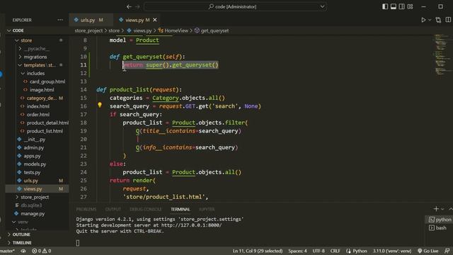 Django с нуля. Урок №25. Как настроить поиск и добавить категории при помощи Generics смотреть онлайн