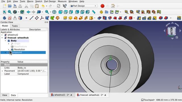 Understanding FreeCAD Part 16: Easy Formula 1 Wheel Hub | Part Design | Beginners Basic Tutorial смотреть онлайн