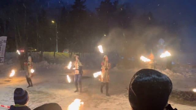 МАСЛЕНИЦА 2023 | праздничные гуляния, fire show, сожжение чучела ? смотреть онлайн
