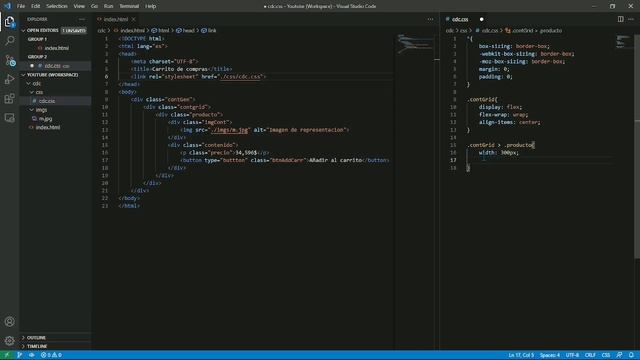 Carrito de compras (HTML, CSS, JavaScript Vanilla y JSON) - pt 1/3 смотреть онлайн