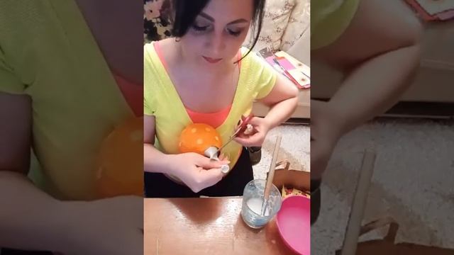 Пасхальные курочки от @mari_deco.kz . Техника Папье-Маше. смотреть онлайн