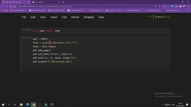 Convert Textfile into Pdffile in python || it will ask your filename(FPDF) || ISP Solutions Officia смотреть онлайн
