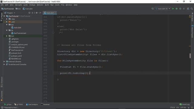 List File and Folders - Dart Programming смотреть онлайн