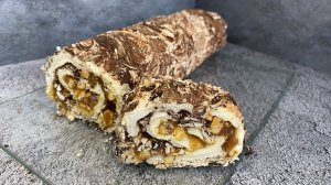 МЕРЕНГОВЫЙ РУЛЕТ СНИКЕРС , безумно вкусно и быстро, ШОКОЛАДНЫЙ МЕРЕНГОВЫЙ РУЛЕТ