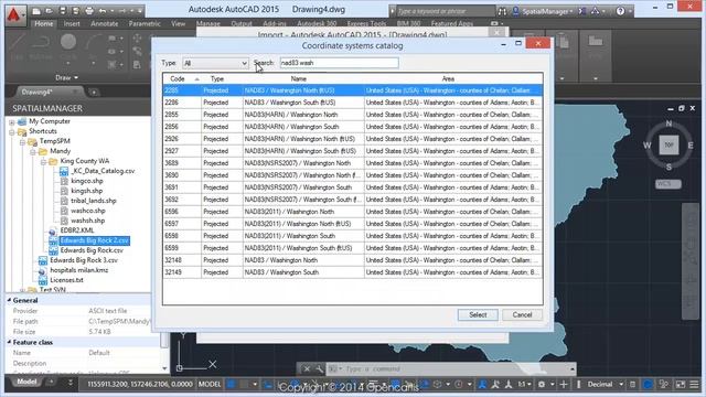 Import CSV Points in AutoCAD - Spatial Manager™ (SR) смотреть онлайн