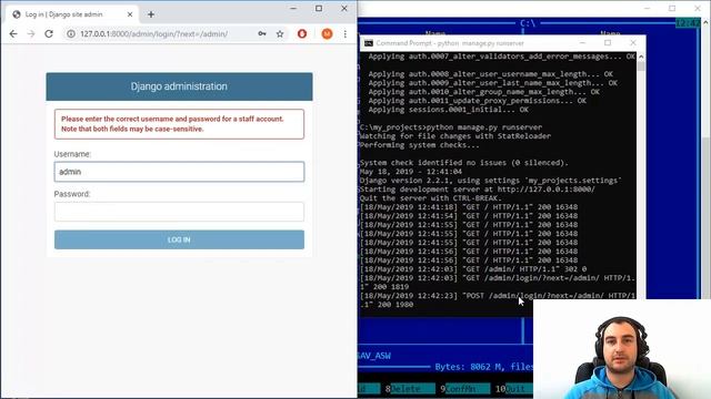 Django Tutorial - 4 - Running Dev Server For First Time смотреть онлайн