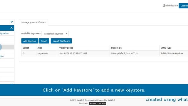 Xpress Sign-On - Adding a Keystore смотреть онлайн
