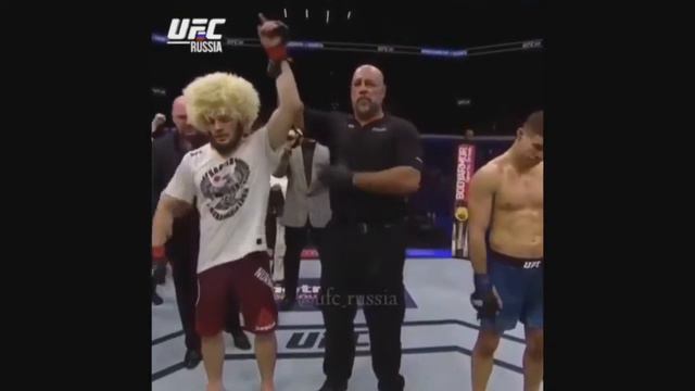 Хабиб Нурмагомедов стал первым российским чемпионом мира в истории UFC 1 смотреть онлайн