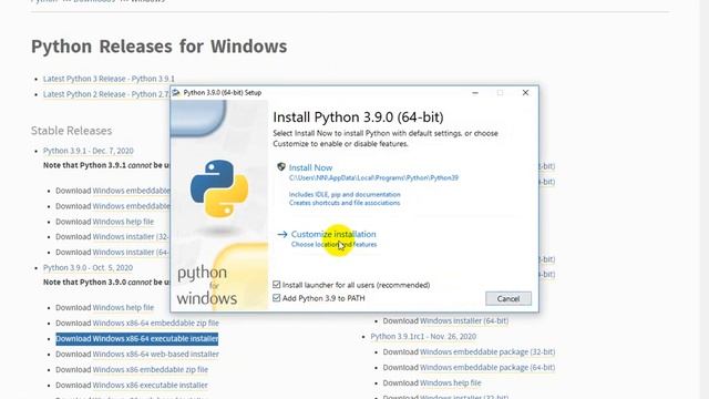 Hướng dẫn Cài đặt Python 3.9 [Windows] смотреть онлайн