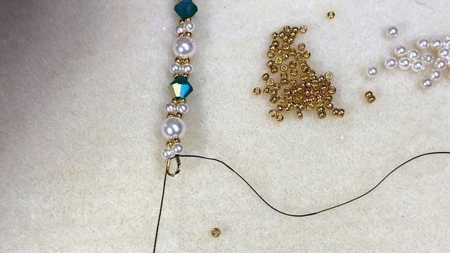 Estate Beaded Bracelet Tutorial Using Seed Beads, 6mm Bicone Crystals And Pearls DIY Jewelry Making