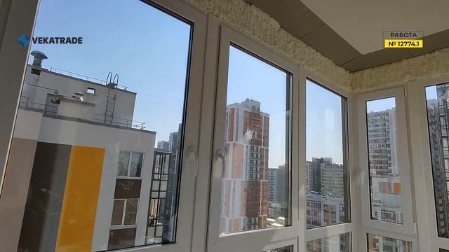 №12774.1 Кудрово, Английская 3-2 Остекление балкона ЖК Лондон - Векатрейд - балконы под ключ