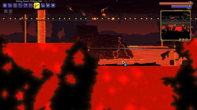 Terraria: How to use Master Bait while fishing in Lava смотреть онлайн