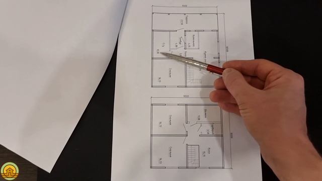 Деревянный дом 8 на 9 с террасой 2 5 на 9, Сыктывкар. Проект частного дома из бруса, планировка дом смотреть онлайн