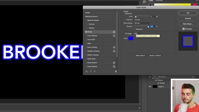 Gradient Stroke Text - Photoshop смотреть онлайн