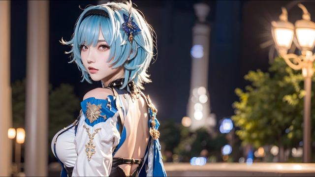 [AI Cosplay] Eula Preview -- Realisitic Genshin смотреть онлайн