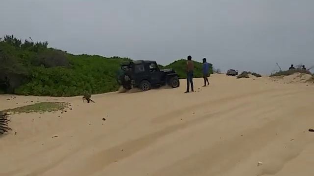 Mitsubishi Jeep in Sand Road ,Kalpitiya смотреть онлайн